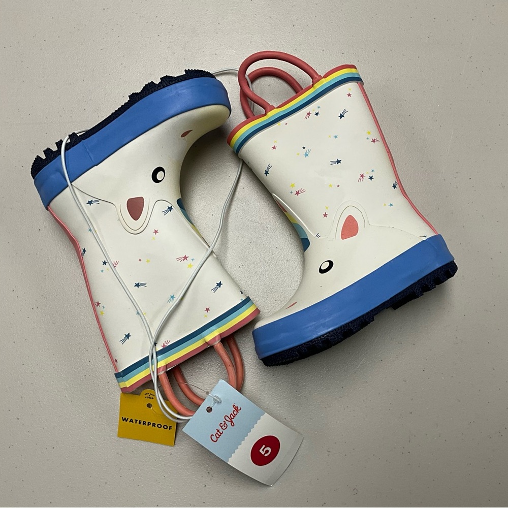 Unicorn Rain Boots Size 5